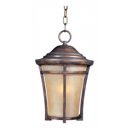 Maxim One Light Copper Oxide Golden Frost Glass Hanging Lantern 40167GFCO